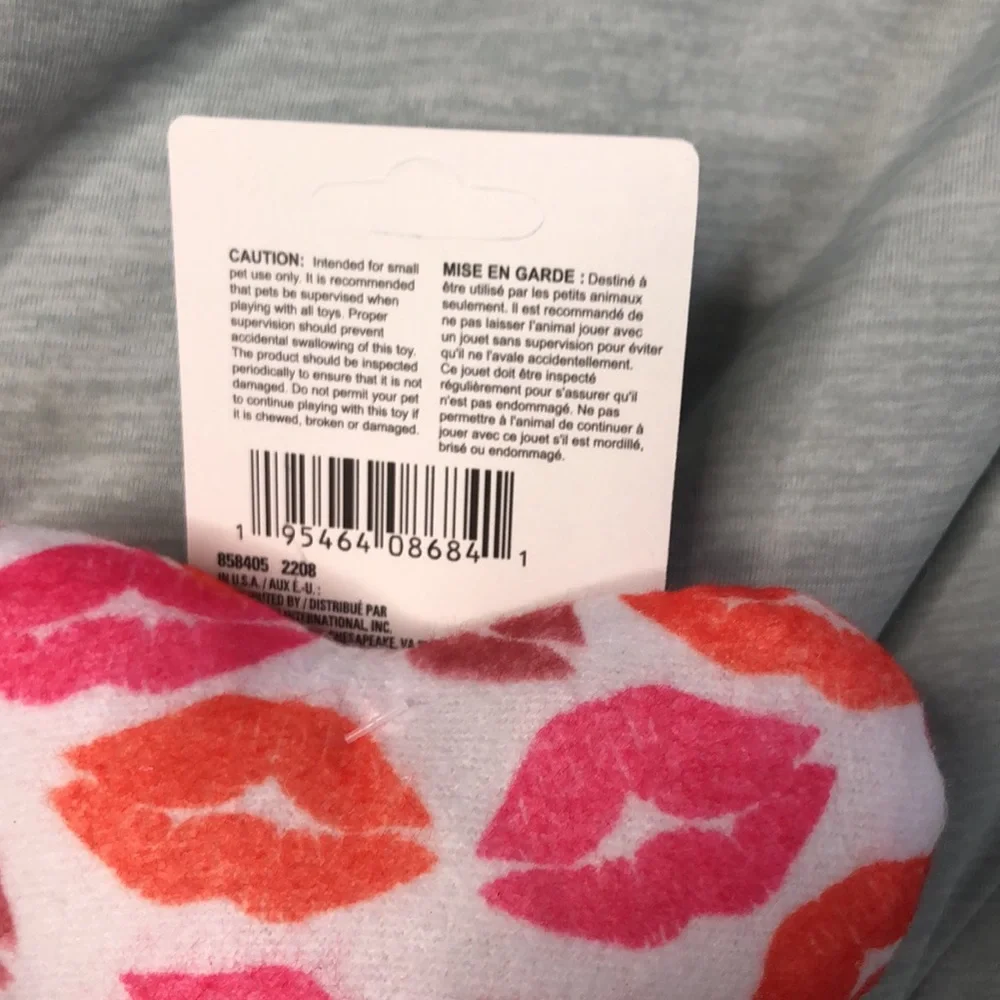 Valentines dog bone dog toy